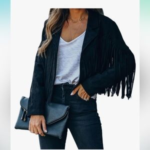 Fringe jacket XL